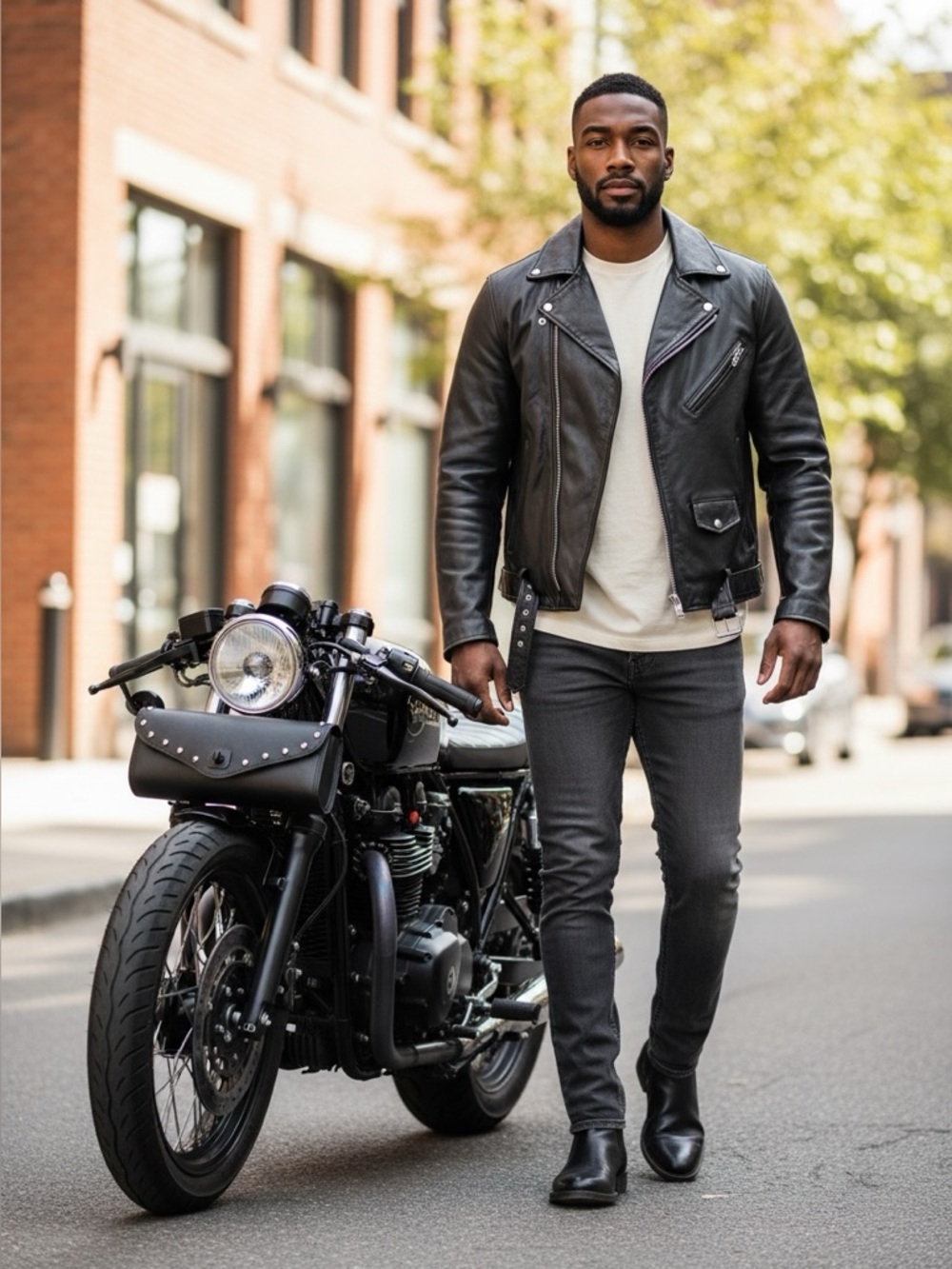 🌻 Talisman Leather Studded Fork Bag #821